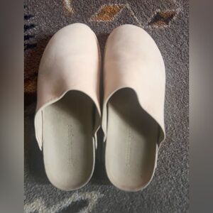 Like new-Jenni Kayne Cream Mules, Oiled Leather Moc Clog